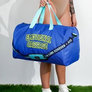 Assholes live forever duffle bag Emotional Baggage - Blue